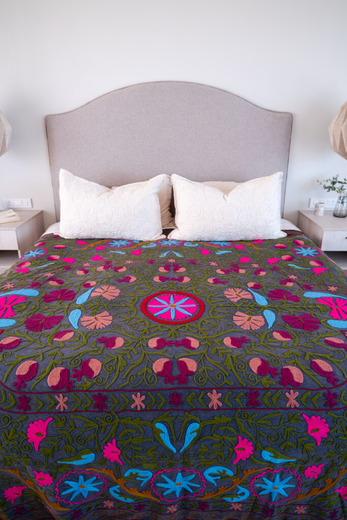multicolour suzani throw